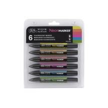 Winsor &amp; Newton promarker&acirc;&cent; neon Fluorescent markers 6 set