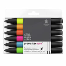 Winsor &amp; Newton promarker&acirc;&cent; neon Fluorescent markers 6 set