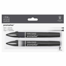 Winsor &amp; Newton promarker&acirc;&cent; Black &amp; Blender 2 set