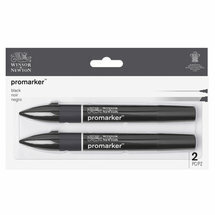 Winsor &amp; Newton promarker&acirc;&cent; Black 2 set