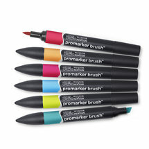 Winsor &amp; Newton promarker brush&acirc;&cent; Mid tones 6 set