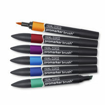 Winsor &amp; Newton promarker brush&acirc;&cent; Rich tones 6 set