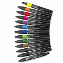 Winsor &amp; Newton promarker brush&acirc;&cent; Vibrant tones 12+1 set