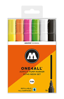 Acrylic Marker 4mm Neon-Set (6)