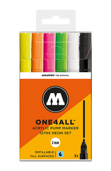 Acrylic Marker 2mm Neon-Set (6)