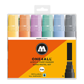 Acrylic Marker 15mm Pastel-Set (6)