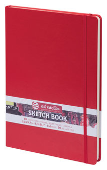 Talens Art Creation Schetsboek Rood 21x30