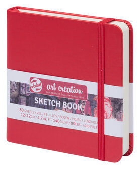 Talens Art Creation Schetsboek Rood 12x12