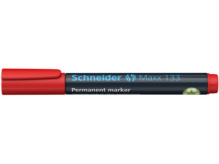 marker Schneider Maxx 133 permanent, beitel punt rood