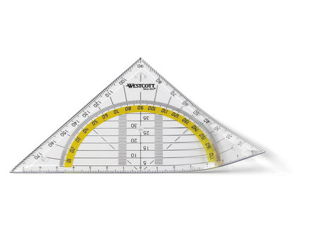 geodriehoek Westcott flexibel 14cm op kaart