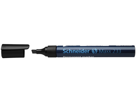 marker Schneider Maxx 233 permanent, beitel punt zwart