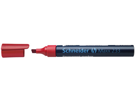 marker Schneider Maxx 233 permanent, beitel punt rood