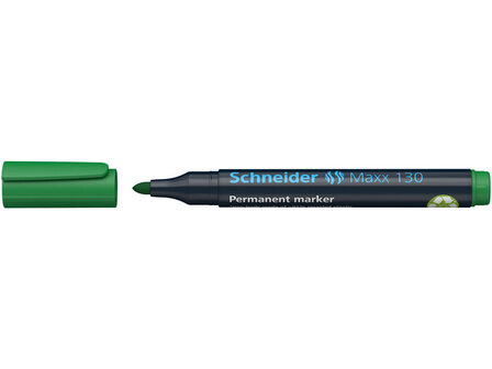 marker Schneider Maxx 130 permanent, ronde punt groen