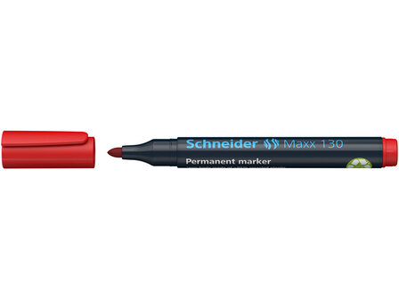 marker Schneider Maxx 130 permanent, ronde punt rood