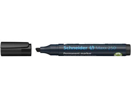 marker Schneider Maxx 250 permanent, beitel punt zwart