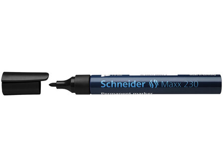 marker Schneider Maxx 230 permanent, ronde punt zwart