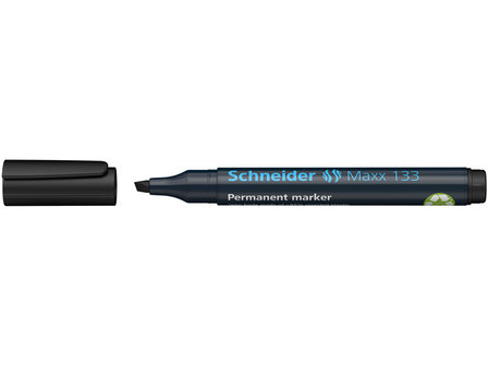 marker Schneider Maxx 133 permanent, beitel punt zwart