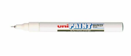 Uniball Paint Marker extra fijn, 0,8mm. Wit