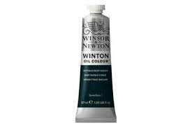 Winton Oil Colour 37ml Phtalo deep green